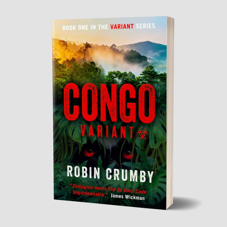Robin Crumby's 'Congo Variant' book cover design