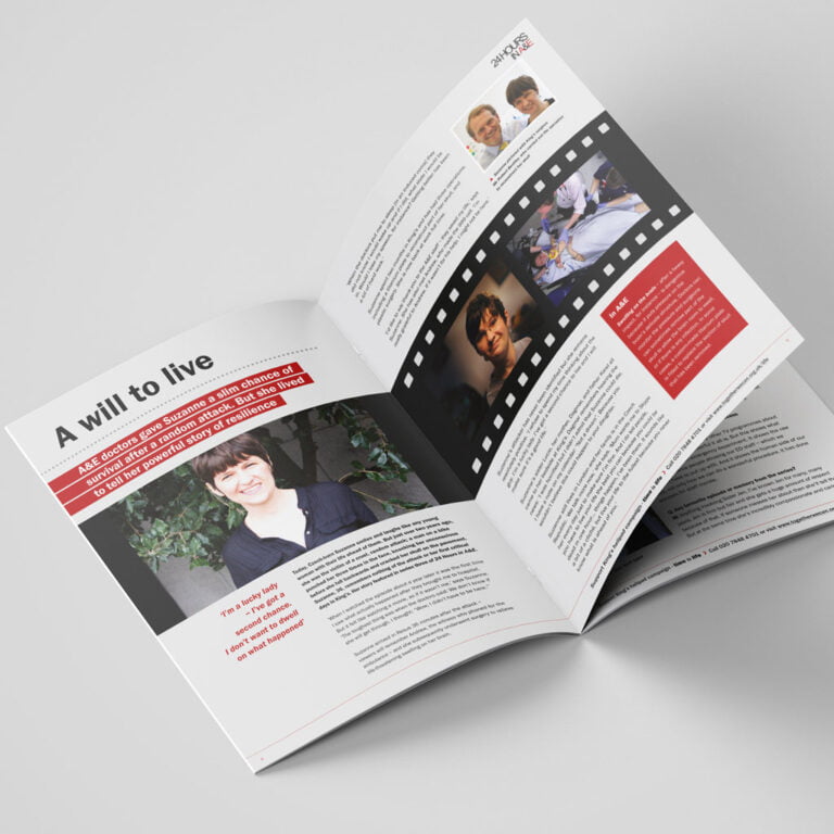 '24 Hours in A&E' souvenir magazine, inner pages