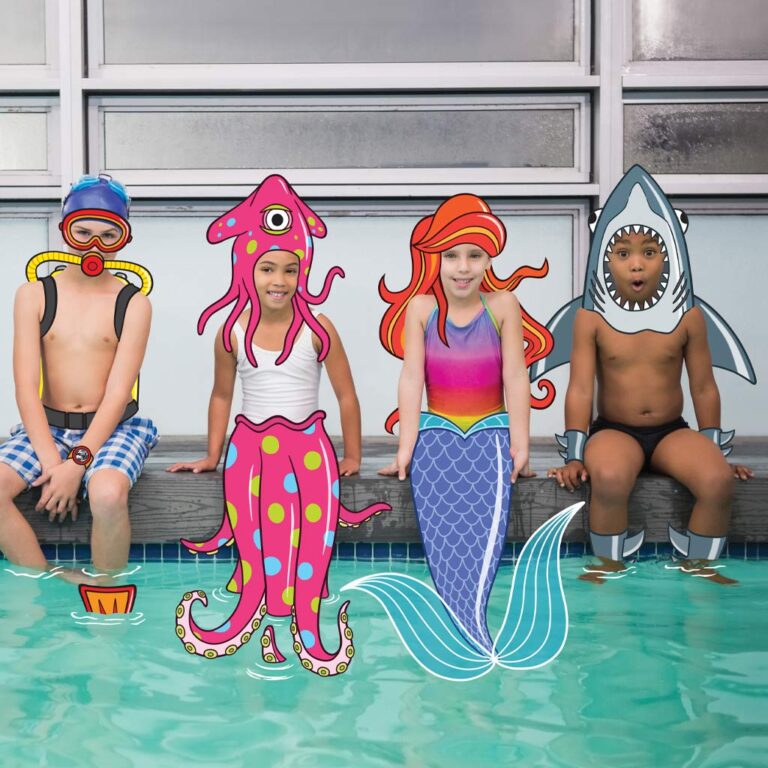 Illustration over photo for Better leisure's 'Easter Swimming for Kids' campaign