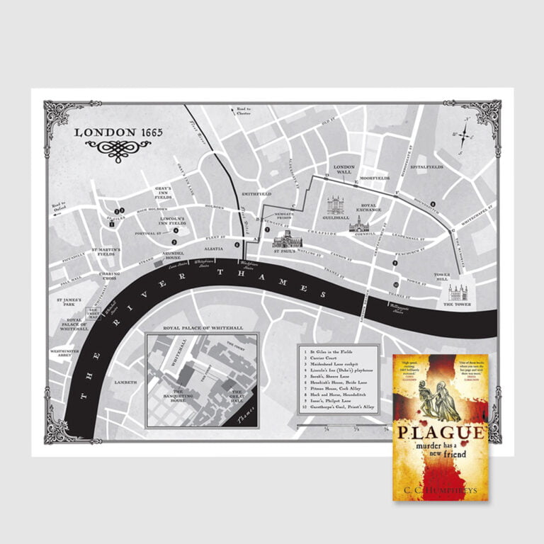 London in 1665, for C.C. Humphreys' 'Plague'