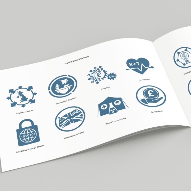 A set of communications icons for Dstl