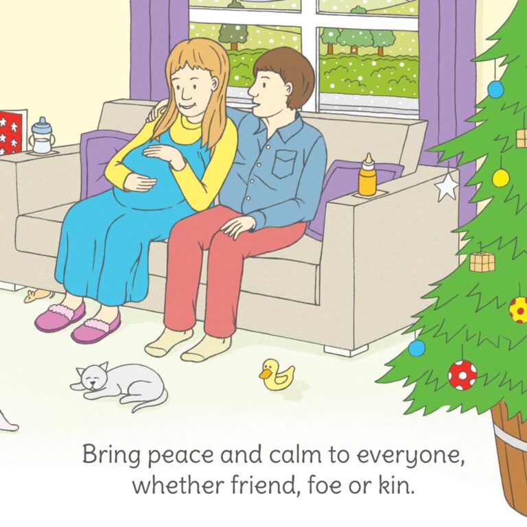 Children's book illustration for 'Comfort, Love & Cheer'