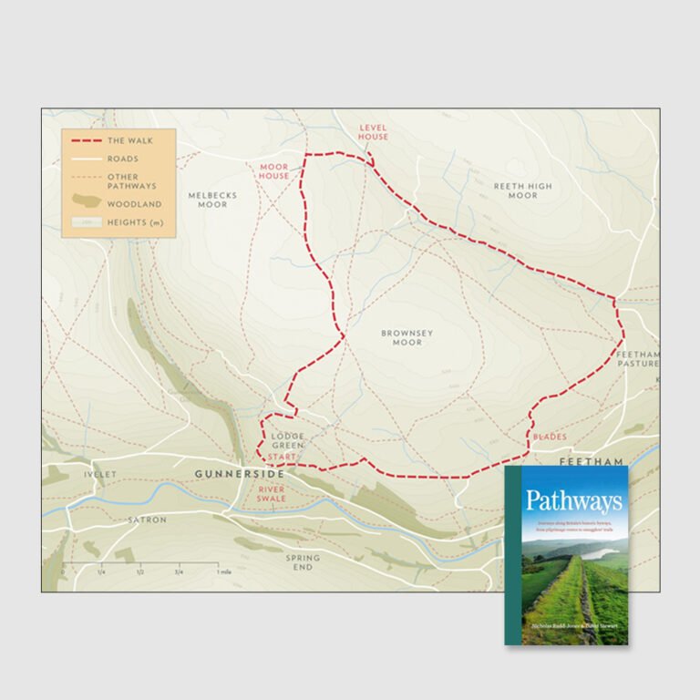 One of a series of 20 maps of historic British walks