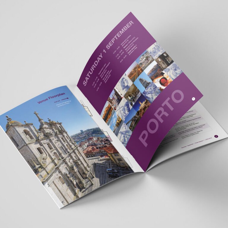 Conference programme for ICCH Porto, inner pages
