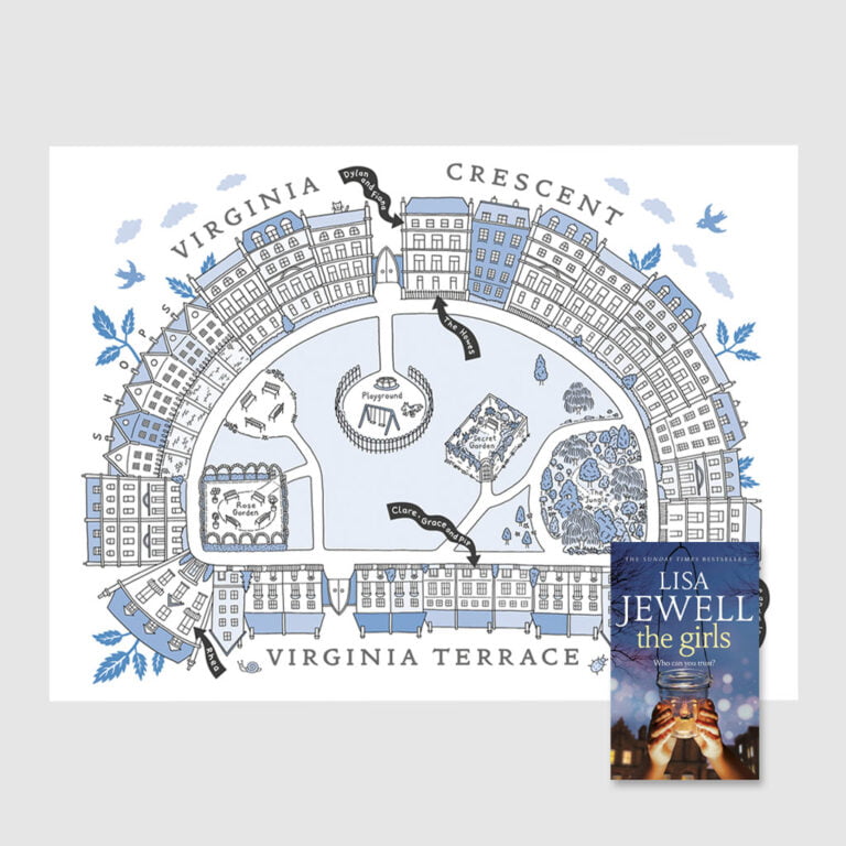 Illustrated map for Lisa Jewell's 'The Girls'