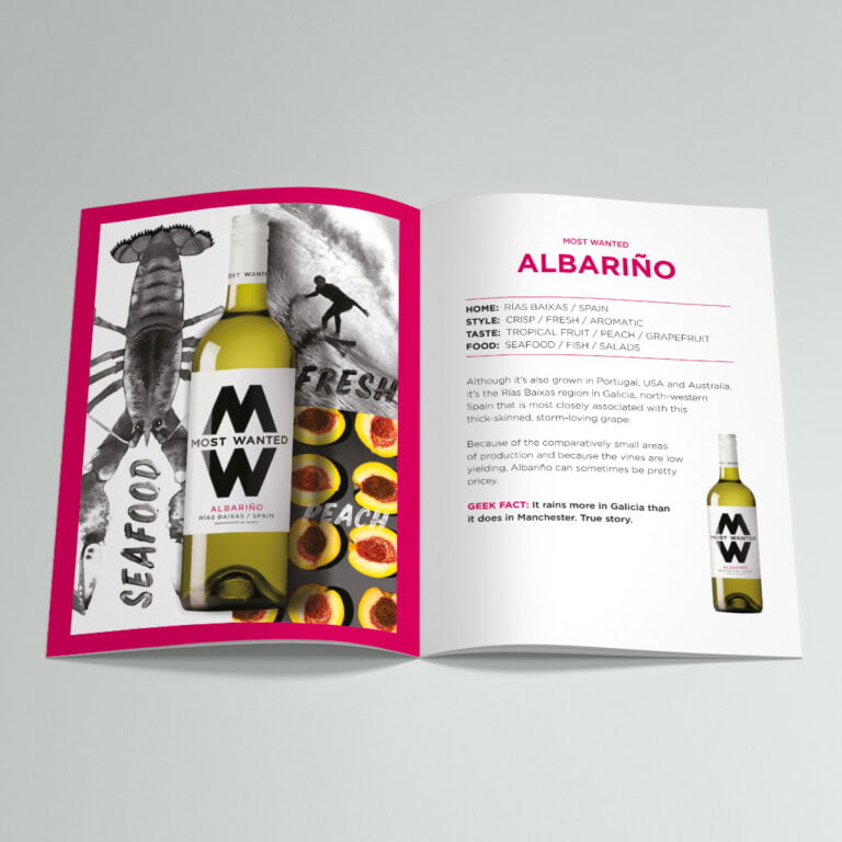 'Most Wanted Wines' catalogue, inner pages