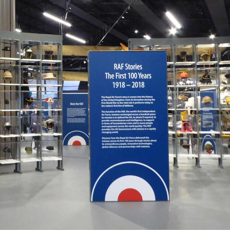 Monolith panels for RAF Museum exhibition