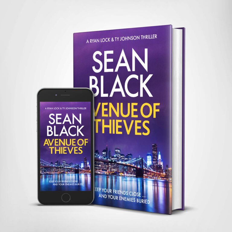 Cover design for Sean Black's 'Avenue of Thieves'