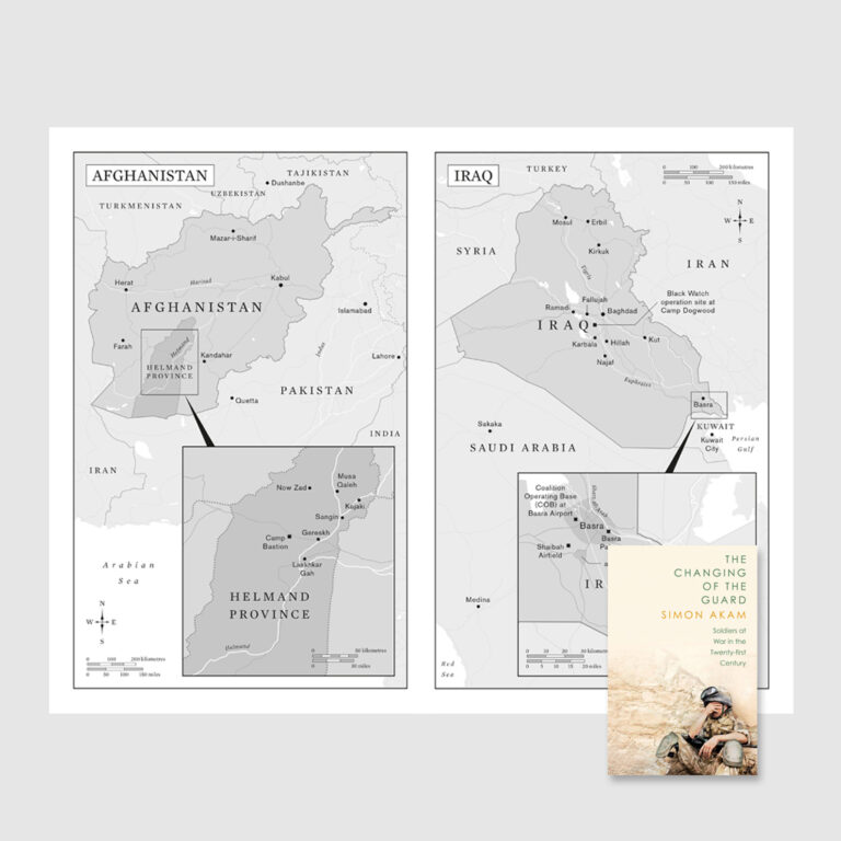 Maps of Afghanistan and Iraq for Simon Akam's 'The Changing of the Guard'