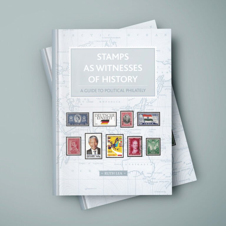 A 608-page stamp book 'Stamps as Witnesses of History' for Ruth Lea CBE