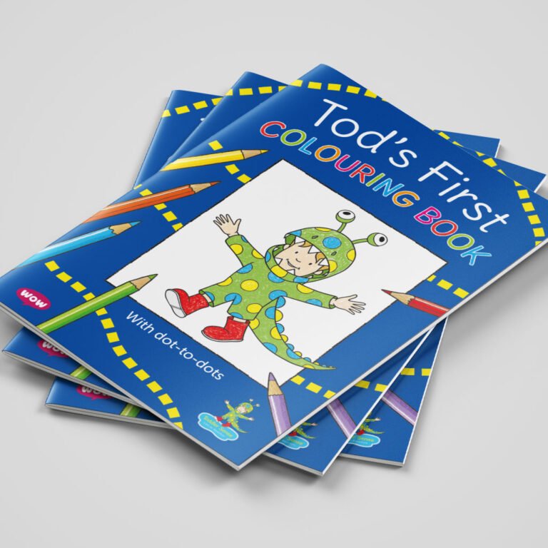'Tod's First Colouring Book', a 20-page book for Toddler Sense