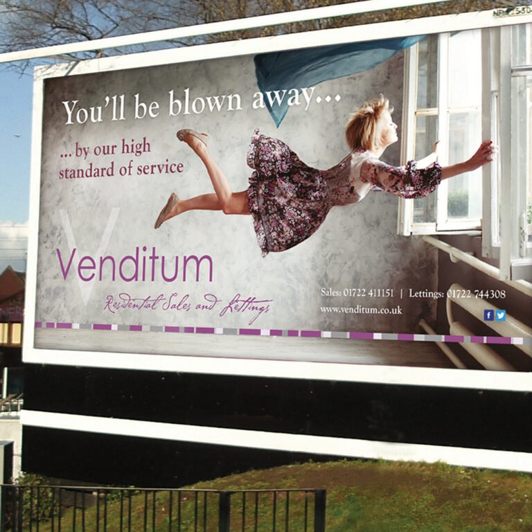 Billboard design for a local letting agents