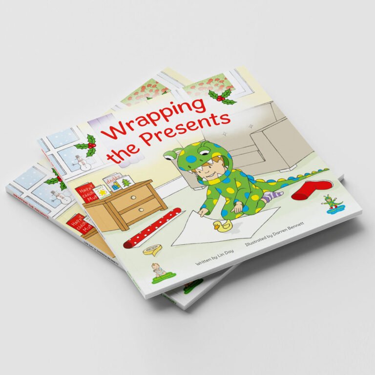 A 16-page illustrated children's book, 'Wrapping the Presents'