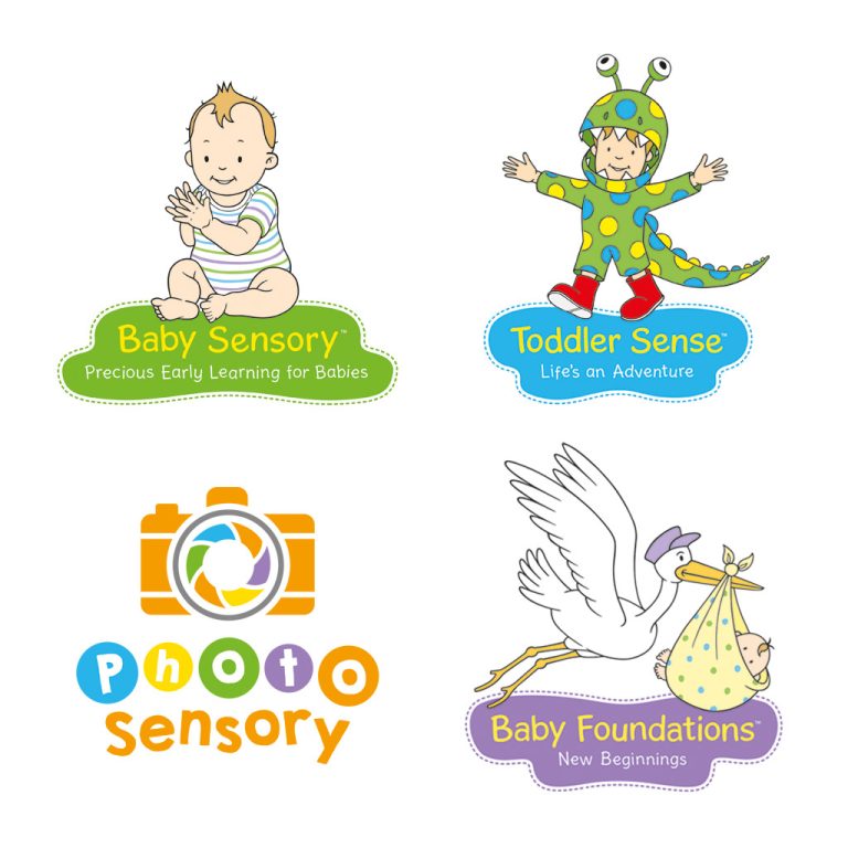 Logo design Baby Sensory • Toddler Sense • Photo Sensory • Baby Foundations
